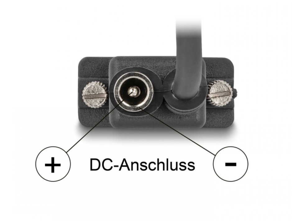 Imagine Cablu serial RS-232 D-Sub 9 pini cu alimentare DC M-M 5m